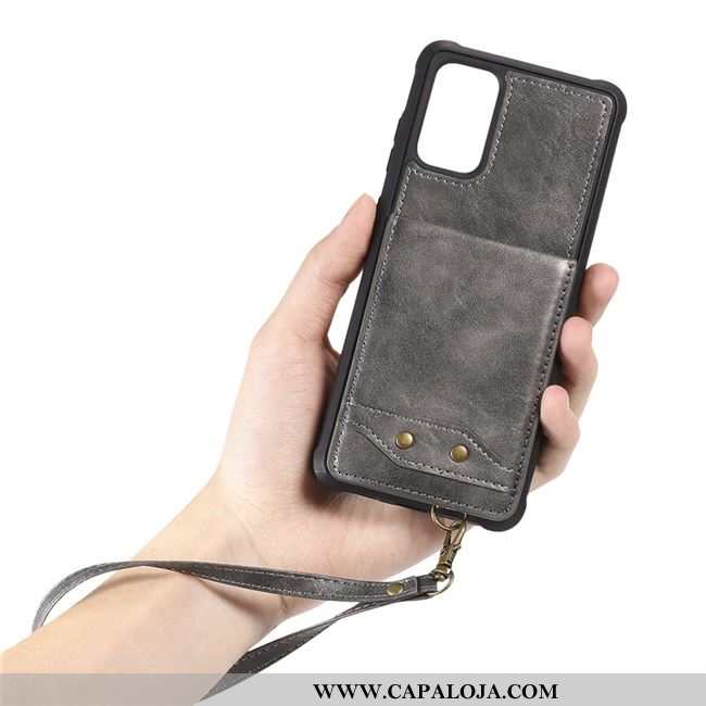 Capa Samsung Galaxy S20 Couro Criativas Capas Cases Cinza, Samsung Galaxy S20 Cordao Comprar