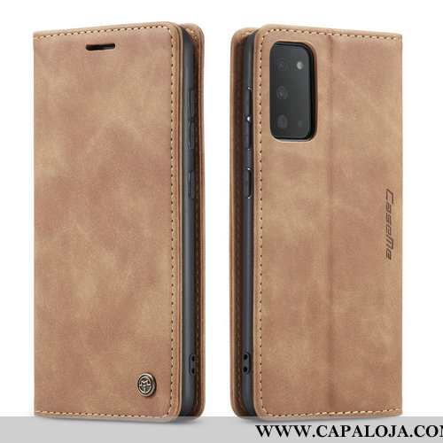 Capa Samsung Galaxy S20+ Criativas Capas Personalizada Antiqueda Caqui, Samsung Galaxy S20+ Couro Ba