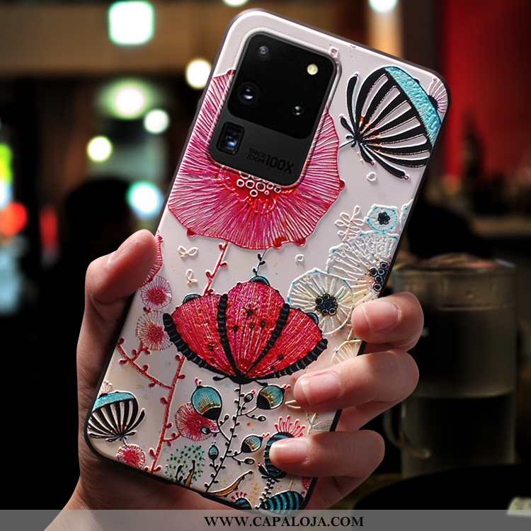 Capa Samsung Galaxy S20 Ultra Slim Desenho Animado Personalizado Rosa, Capas Samsung Galaxy S20 Ultr