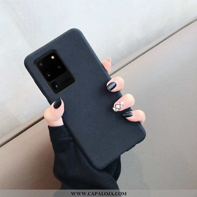 Capa Samsung Galaxy S20 Ultra Soft Simples Fosco Slim Preto, Capas Samsung Galaxy S20 Ultra Protetor