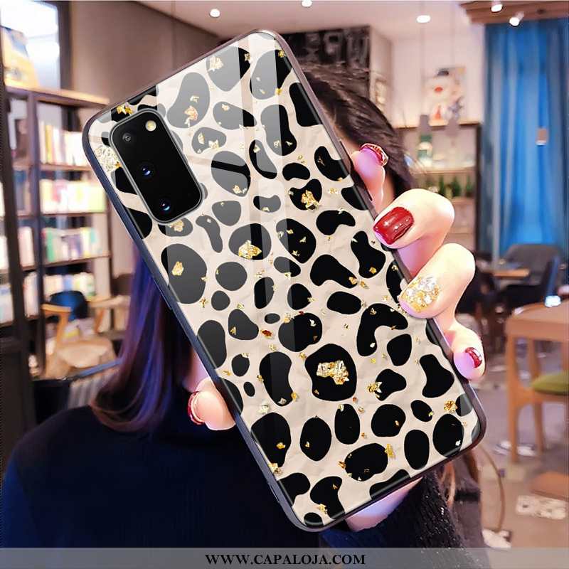 Capa Samsung Galaxy S20 Vidro Resistente Frente Capas Preto, Samsung Galaxy S20 Leopardo Baratos