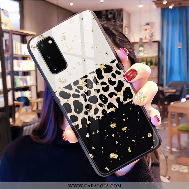 Capa Samsung Galaxy S20 Vidro Resistente Frente Capas Preto, Samsung Galaxy S20 Leopardo Baratos