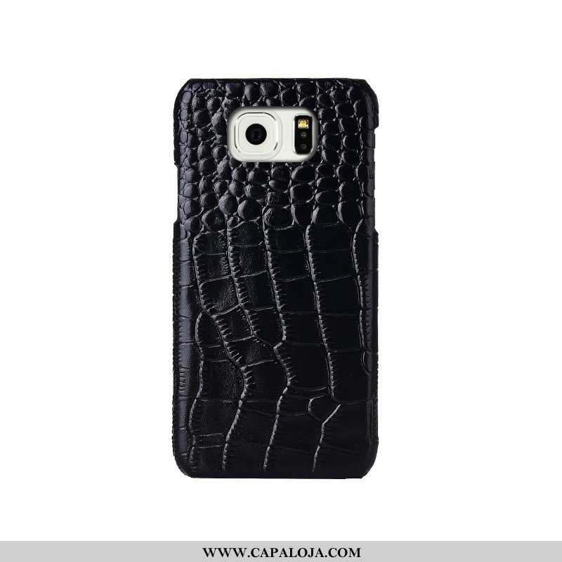 Capa Samsung Galaxy S6 Edge Criativas Telemóvel Protetoras Luxo Castanho, Capas Samsung Galaxy S6 Ed