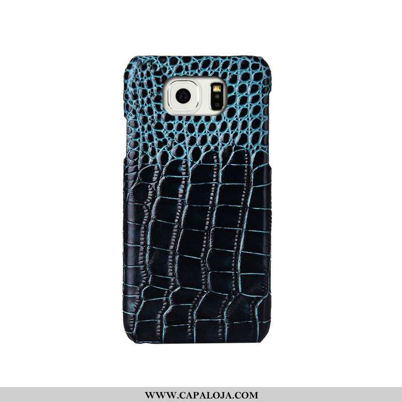 Capa Samsung Galaxy S6 Edge Criativas Telemóvel Protetoras Luxo Castanho, Capas Samsung Galaxy S6 Ed