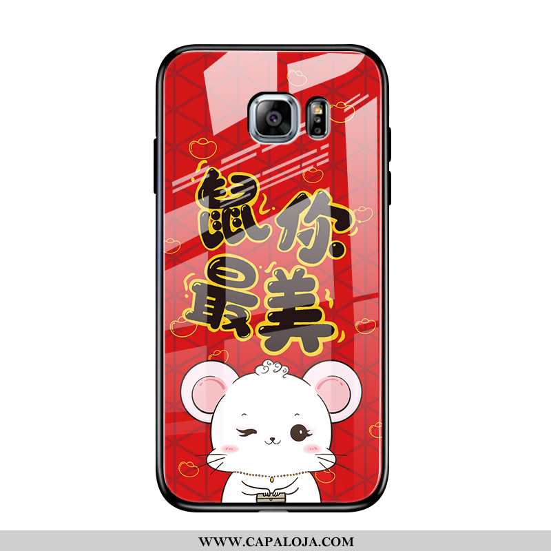 Capa Samsung Galaxy S6 Edge Desenho Animado Capas Ag Masculino Vermelho, Samsung Galaxy S6 Edge Tend