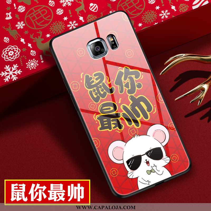 Capa Samsung Galaxy S6 Edge Desenho Animado Capas Ag Masculino Vermelho, Samsung Galaxy S6 Edge Tend