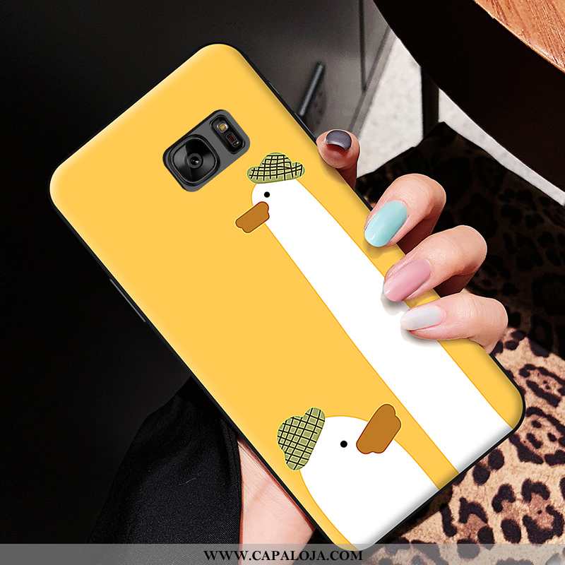 Capa Samsung Galaxy S6 Edge Silicone Completa Capas Casal Branco, Samsung Galaxy S6 Edge Desenho Ani