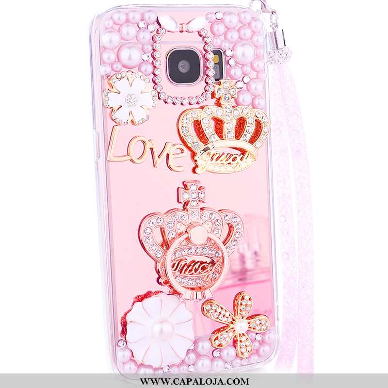 Capa Samsung Galaxy S6 Silicone Cases Capas Rosa, Samsung Galaxy S6 Soft Baratos