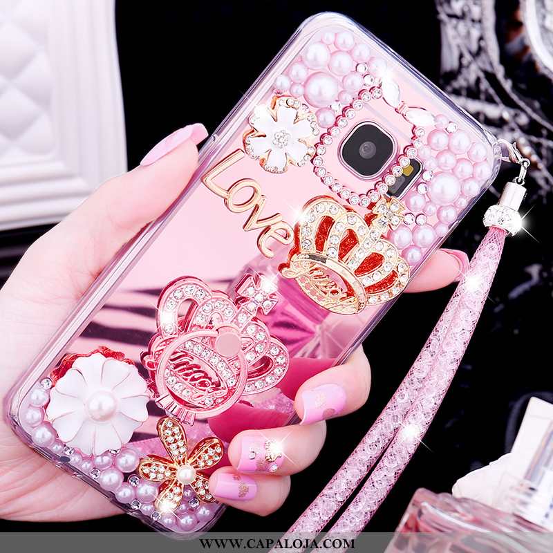 Capa Samsung Galaxy S6 Silicone Cases Capas Rosa, Samsung Galaxy S6 Soft Baratos