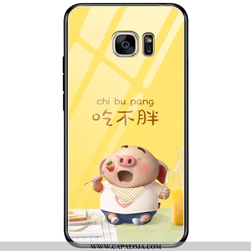 Capa Samsung Galaxy S7 Edge Criativas Capas Nova Bonitos Amarelo, Samsung Galaxy S7 Edge Desenho Ani