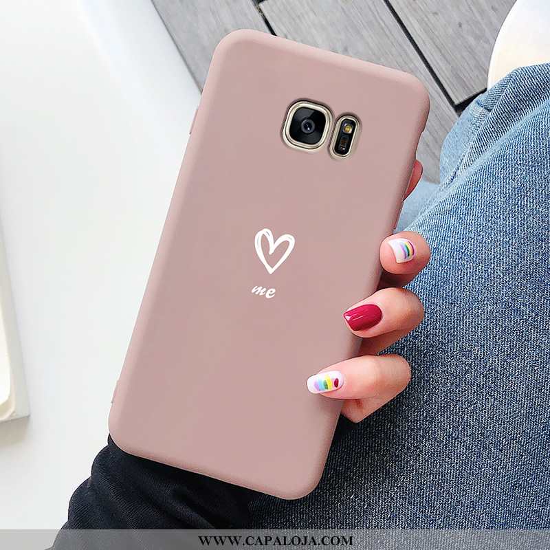 Capa Samsung Galaxy S7 Edge Desenho Animado Personalizado Completa Masculino Bordô, Capas Samsung Ga