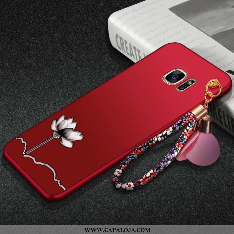 Capa Samsung Galaxy S7 Edge Personalizada Capas Frente Vermelha Vermelho, Samsung Galaxy S7 Edge Pro