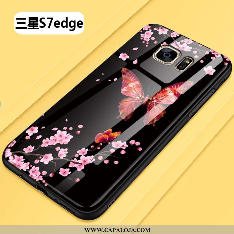 Capa Samsung Galaxy S7 Edge Personalizado Moda Tendencia Capas Preto, Samsung Galaxy S7 Edge Criativ