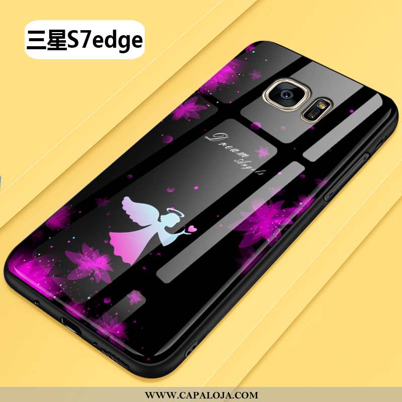 Capa Samsung Galaxy S7 Edge Personalizado Moda Tendencia Capas Preto, Samsung Galaxy S7 Edge Criativ