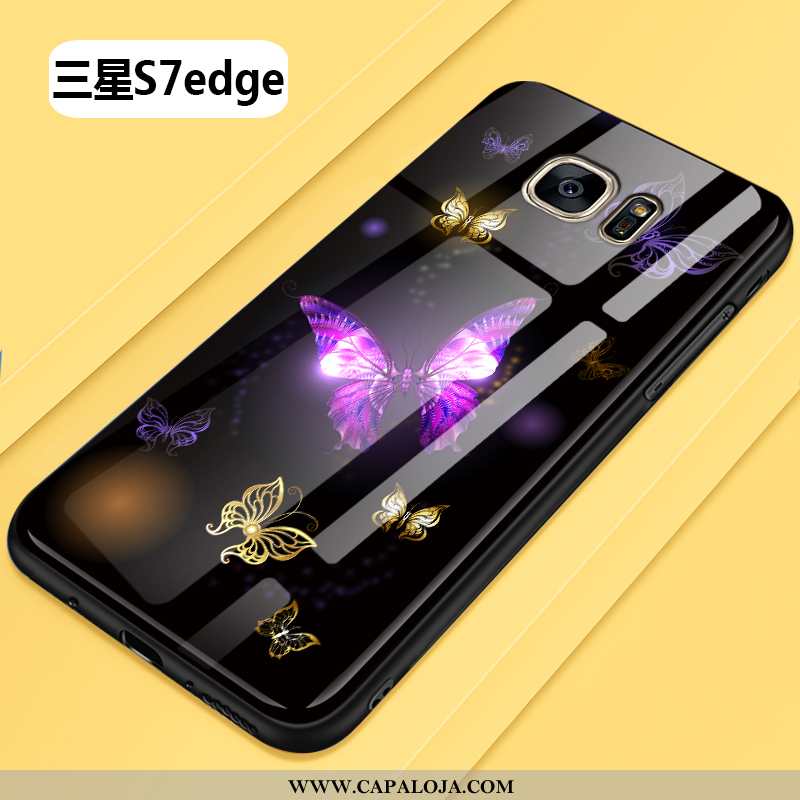 Capa Samsung Galaxy S7 Edge Personalizado Moda Tendencia Capas Preto, Samsung Galaxy S7 Edge Criativ