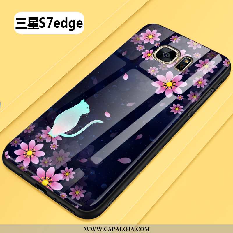 Capa Samsung Galaxy S7 Edge Personalizado Moda Tendencia Capas Preto, Samsung Galaxy S7 Edge Criativ