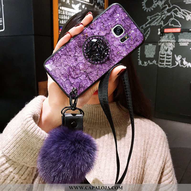 Capa Samsung Galaxy S7 Edge Tendencia Antiqueda Cases Protetoras Roxo, Capas Samsung Galaxy S7 Edge 