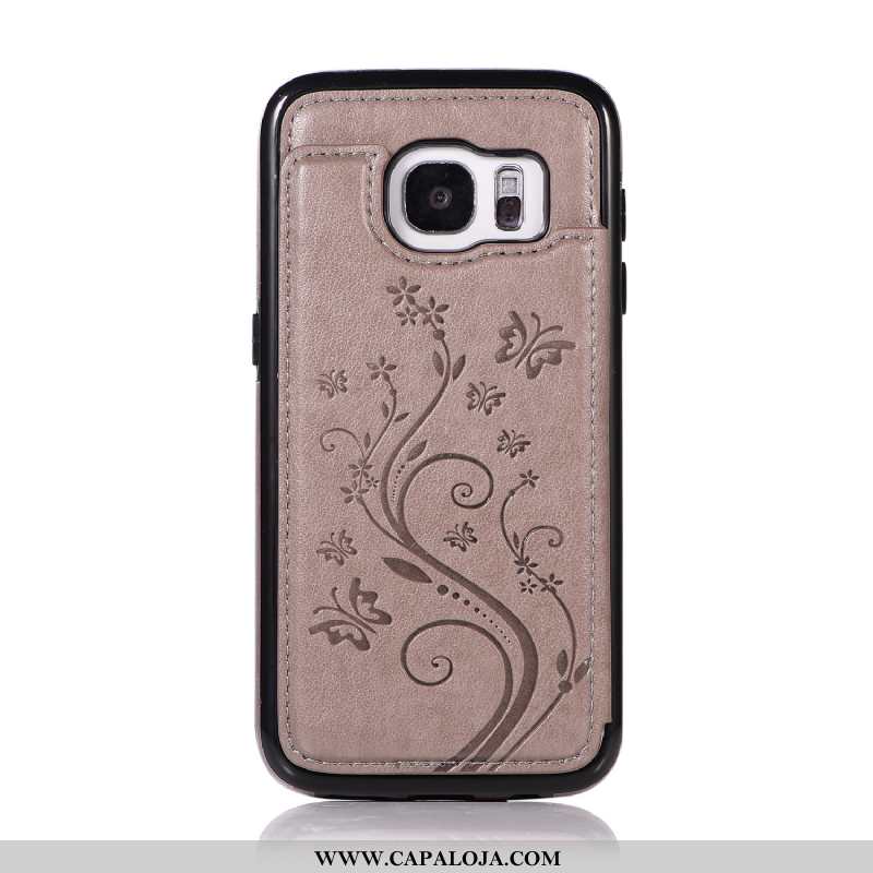 Capa Samsung Galaxy S7 Protetoras Cases Suporte Capas Rosa, Samsung Galaxy S7 Carteira Promoção