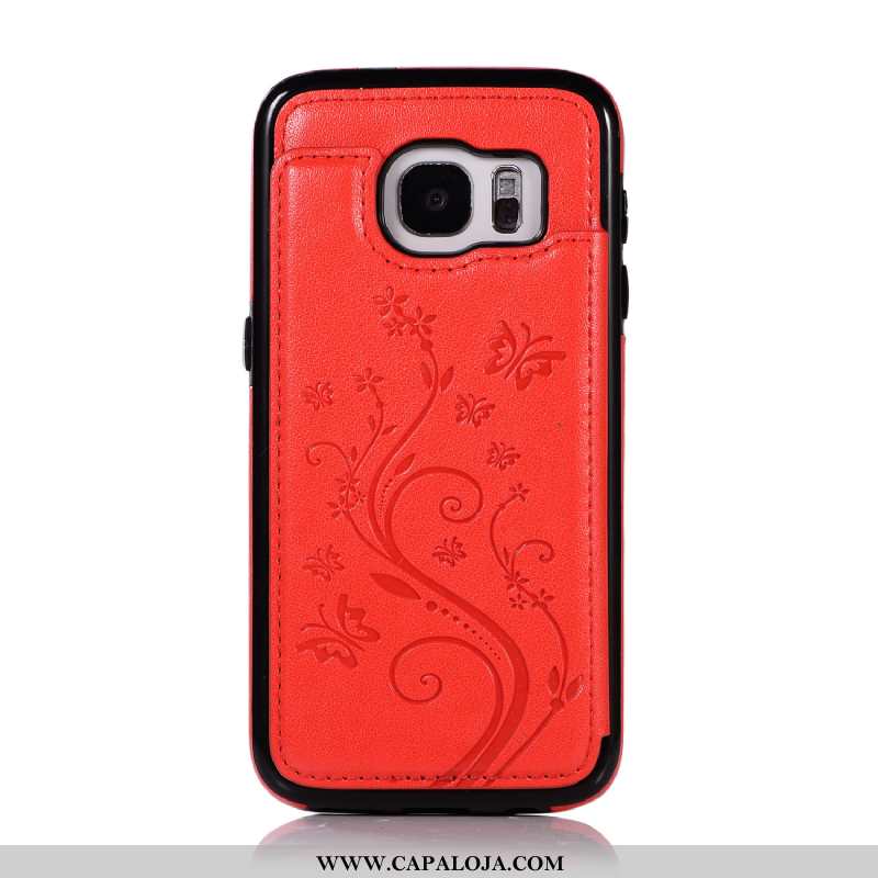 Capa Samsung Galaxy S7 Protetoras Cases Suporte Capas Rosa, Samsung Galaxy S7 Carteira Promoção