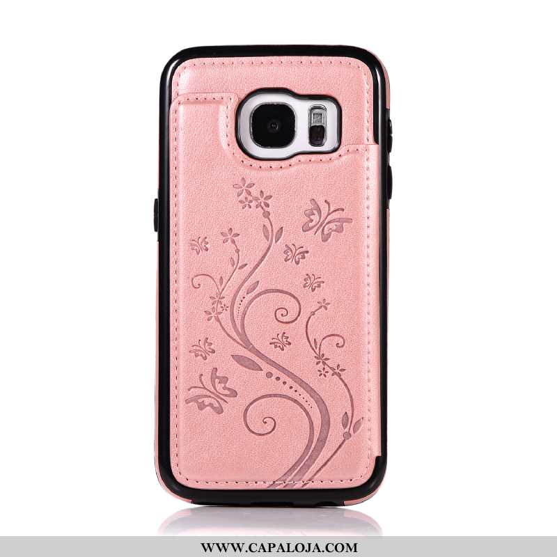 Capa Samsung Galaxy S7 Protetoras Cases Suporte Capas Rosa, Samsung Galaxy S7 Carteira Promoção