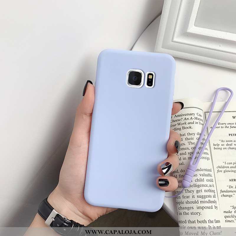 Capa Samsung Galaxy S7 Slim Minimalista Telemóvel Completa Azul, Capas Samsung Galaxy S7 Soft Venda