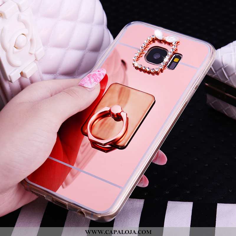 Capa Samsung Galaxy S7 Soft Capas Cases Telemóvel Rosa, Samsung Galaxy S7 Protetoras Online