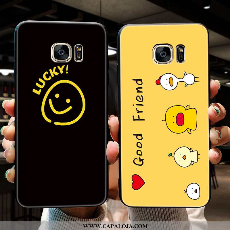 Capa Samsung Galaxy S7 Soft Masculino Fofas Desenho Animado Amarelo, Capas Samsung Galaxy S7 Silicon