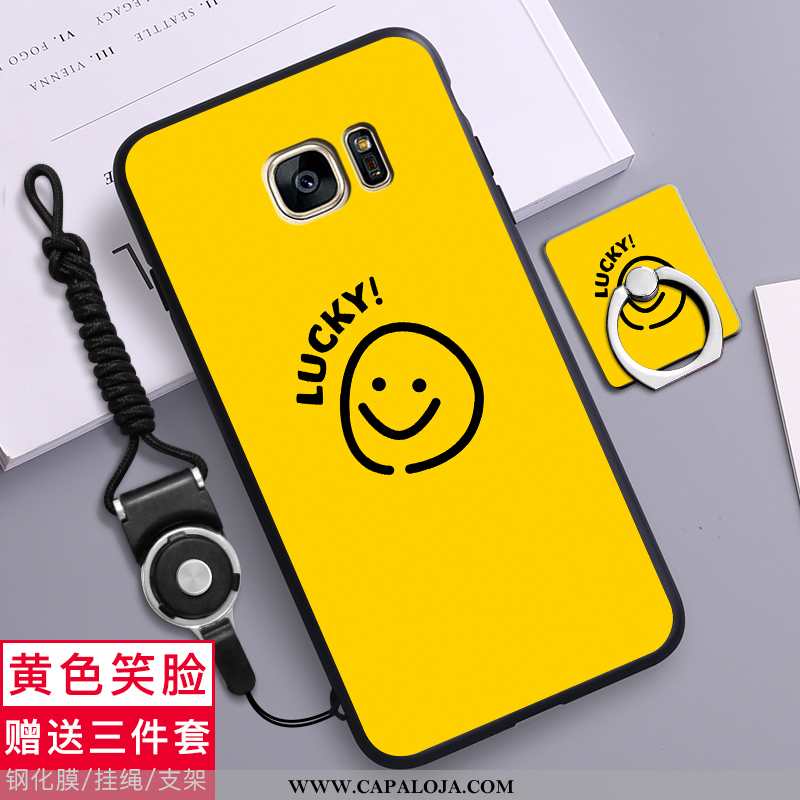 Capa Samsung Galaxy S7 Soft Masculino Fofas Desenho Animado Amarelo, Capas Samsung Galaxy S7 Silicon