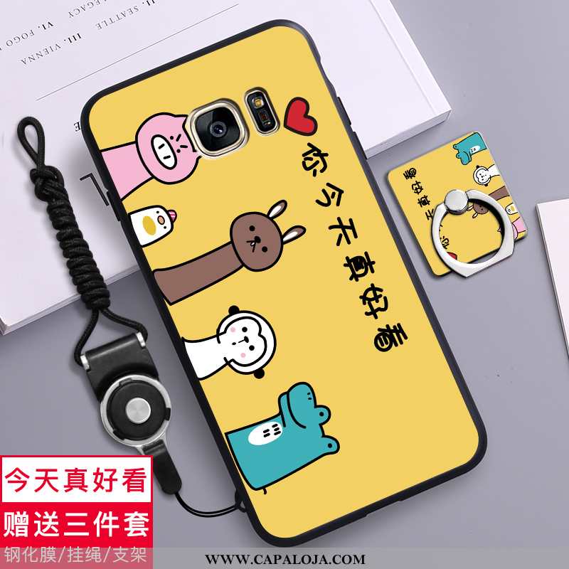 Capa Samsung Galaxy S7 Soft Masculino Fofas Desenho Animado Amarelo, Capas Samsung Galaxy S7 Silicon