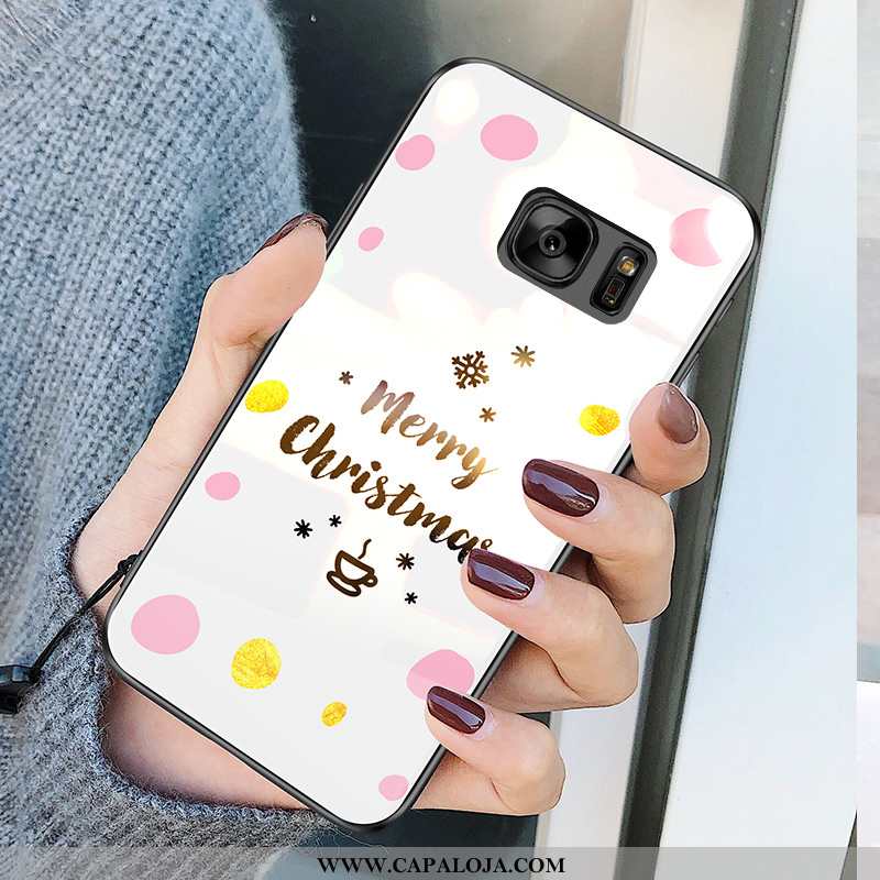 Capa Samsung Galaxy S7 Tendencia Branco Inverno Feminino, Capas Samsung Galaxy S7 Vidro Venda