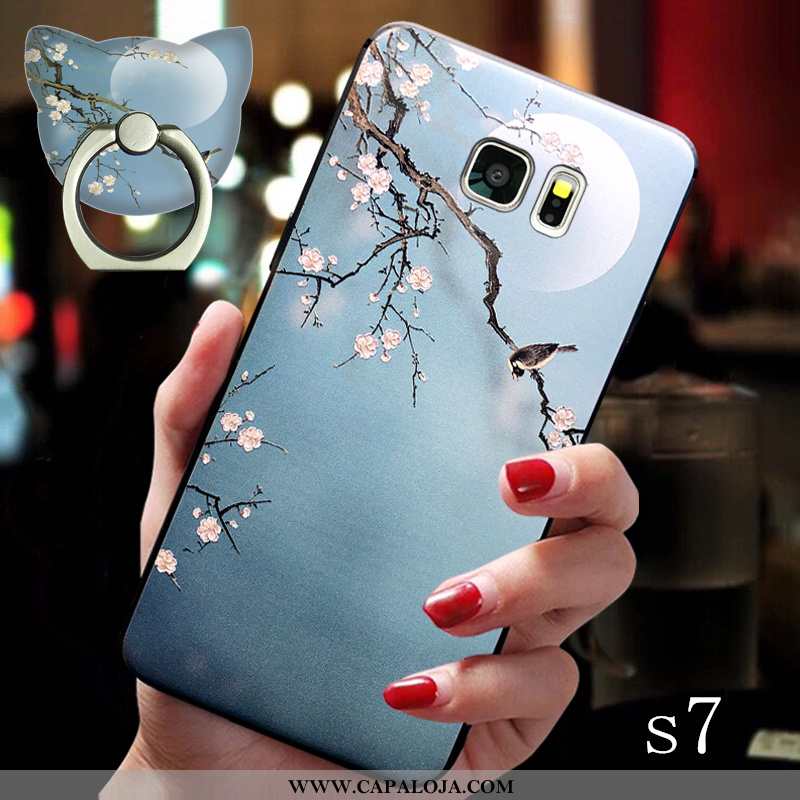 Capa Samsung Galaxy S7 Tendencia Midi Frente Cases Azul, Capas Samsung Galaxy S7 Soft Online