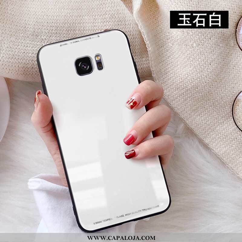 Capa Samsung Galaxy S7 Tendencia Nova Tampa Antiqueda Branco, Capas Samsung Galaxy S7 Protetoras Bar