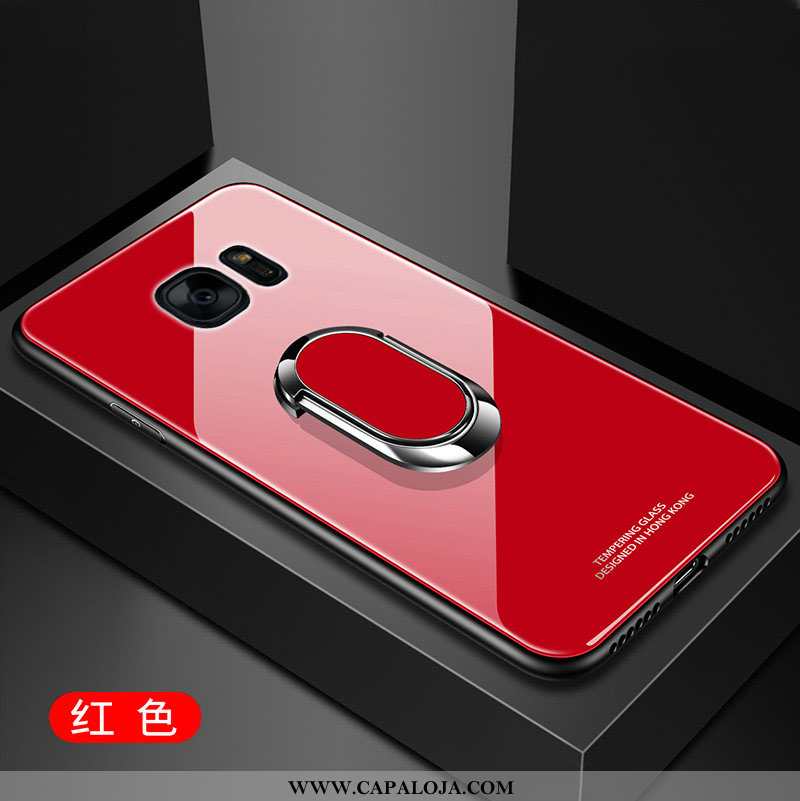 Capa Samsung Galaxy S7 Vidro Telemóvel Tendencia Capas Vermelho, Samsung Galaxy S7 Slim Comprar