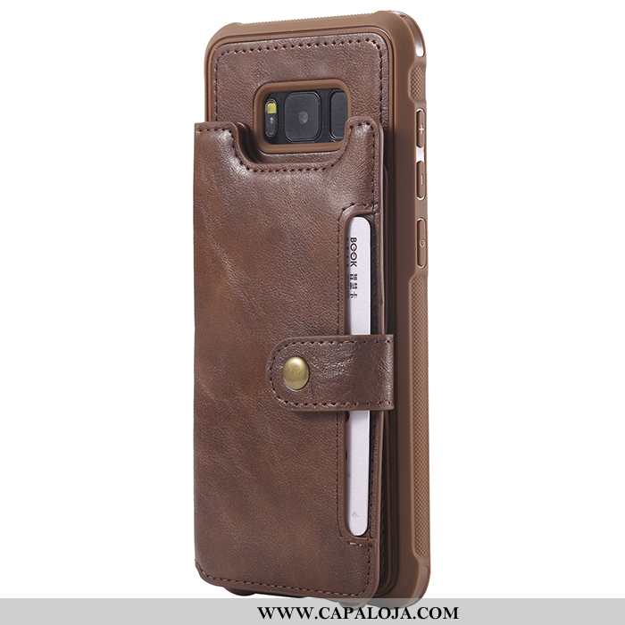 Capa Samsung Galaxy S8 Carteira Telemóvel Preto Cases, Capas Samsung Galaxy S8 Couro Promoção