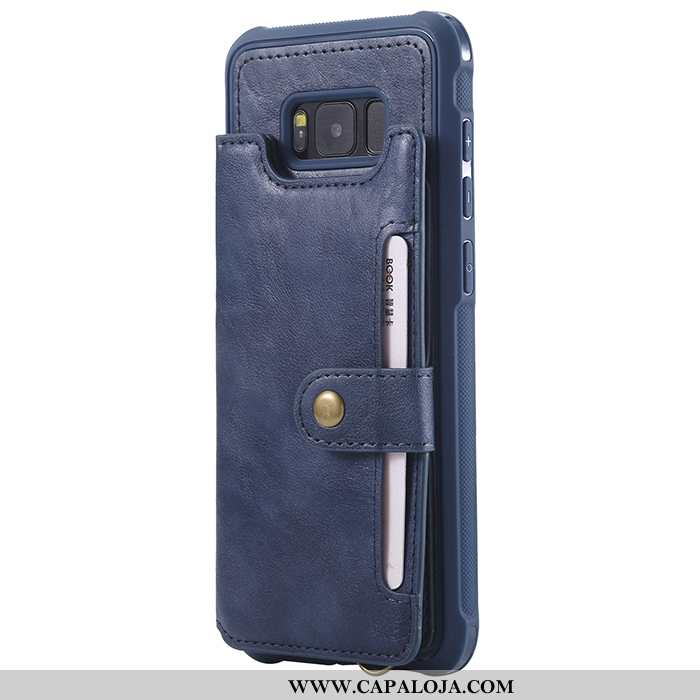 Capa Samsung Galaxy S8 Carteira Telemóvel Preto Cases, Capas Samsung Galaxy S8 Couro Promoção