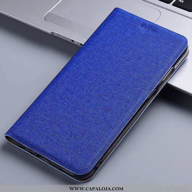 Capa Samsung Galaxy S8 Couro Capas Telemóvel Azul, Samsung Galaxy S8 Linho Promoção