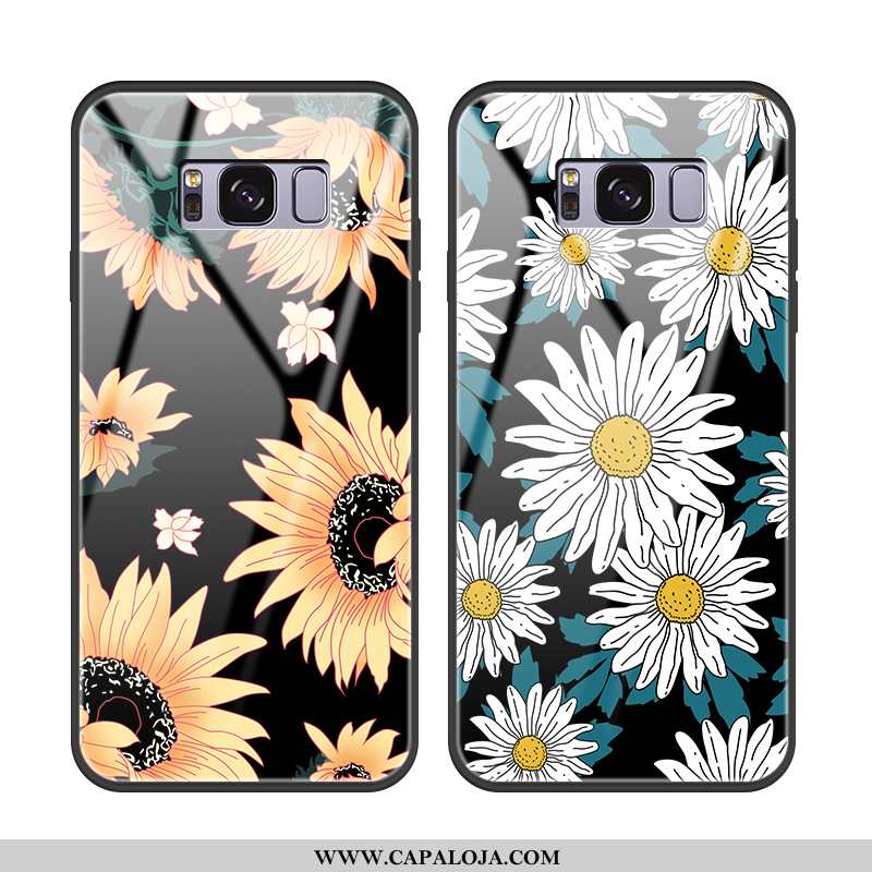 Capa Samsung Galaxy S8 Couro Cases Florido Preto, Capas Samsung Galaxy S8 Protetoras Venda