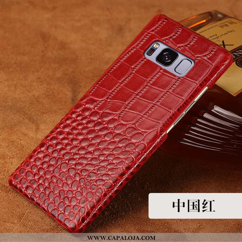 Capa Samsung Galaxy S8+ Couro Legitimo Resistente Cases Customizadas Vermelho, Capas Samsung Galaxy 