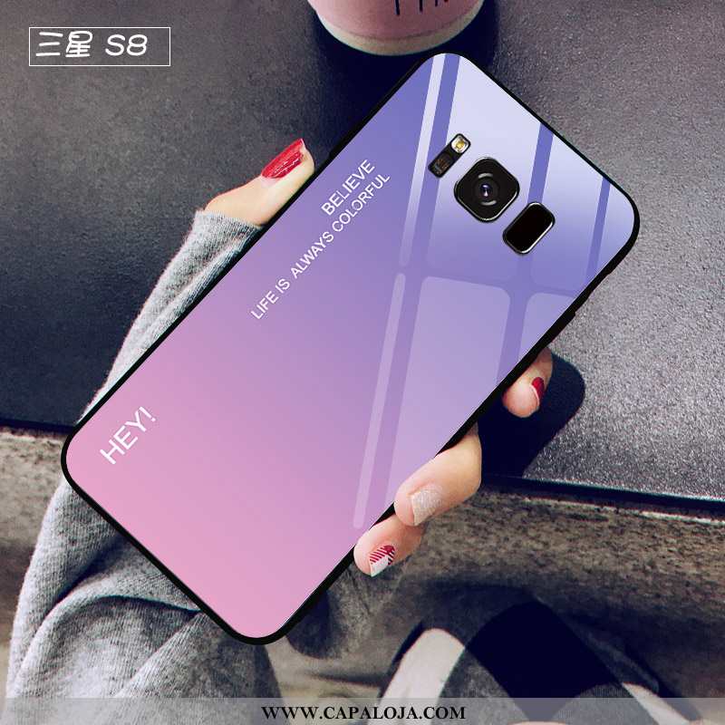 Capa Samsung Galaxy S8 Criativas Feminino Cases Masculino Roxo, Capas Samsung Galaxy S8 Tendencia On