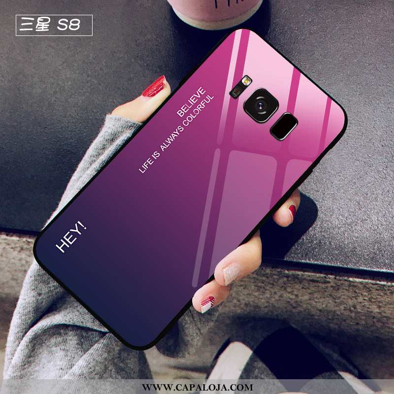 Capa Samsung Galaxy S8 Criativas Feminino Cases Masculino Roxo, Capas Samsung Galaxy S8 Tendencia On