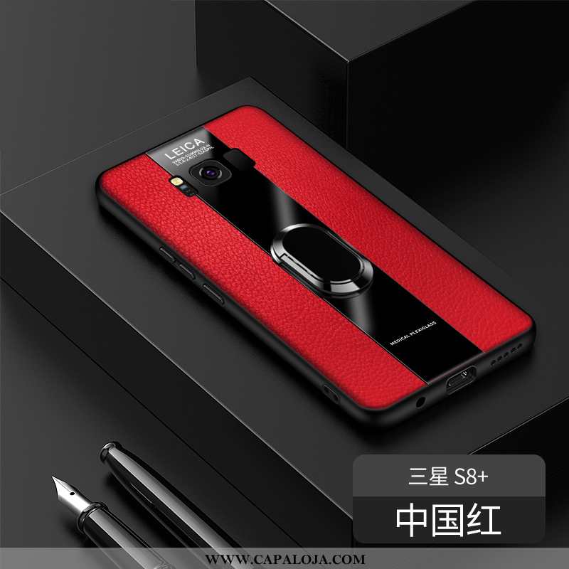 Capa Samsung Galaxy S8+ Criativas Personalizado Capas Masculino Vermelho, Samsung Galaxy S8+ Couro G