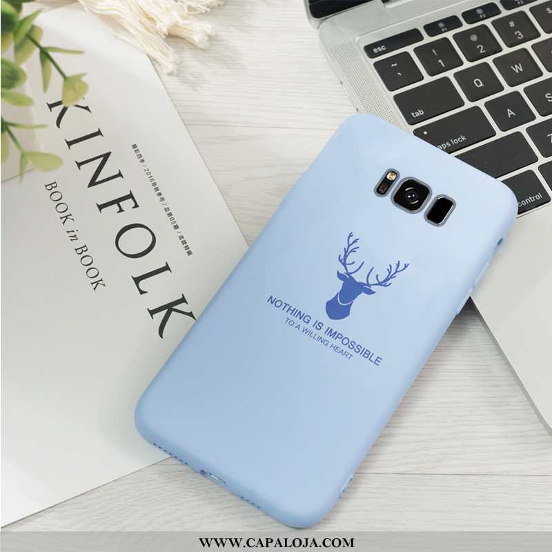 Capa Samsung Galaxy S8 Criativas Silicone Personalizada Telemóvel Azul, Capas Samsung Galaxy S8 Tend