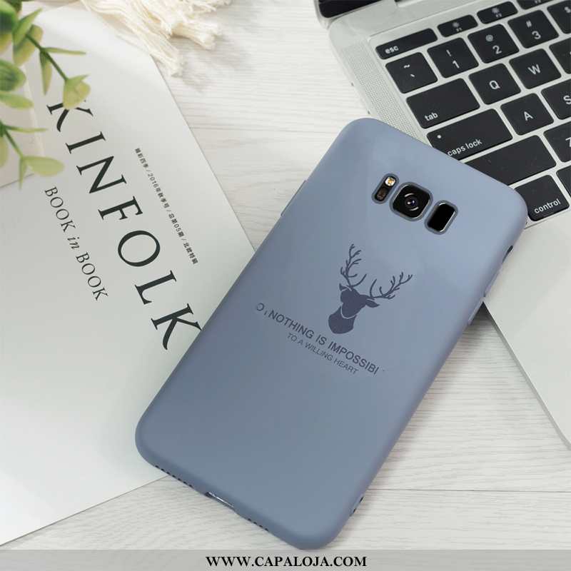 Capa Samsung Galaxy S8 Criativas Silicone Personalizada Telemóvel Azul, Capas Samsung Galaxy S8 Tend