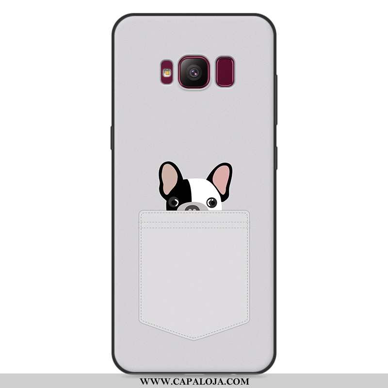 Capa Samsung Galaxy S8+ Desenho Animado Antiqueda Masculino Cinza, Capas Samsung Galaxy S8+ Tendenci