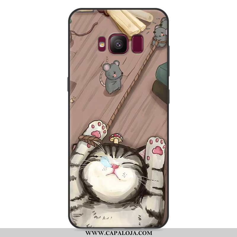 Capa Samsung Galaxy S8+ Desenho Animado Antiqueda Masculino Cinza, Capas Samsung Galaxy S8+ Tendenci