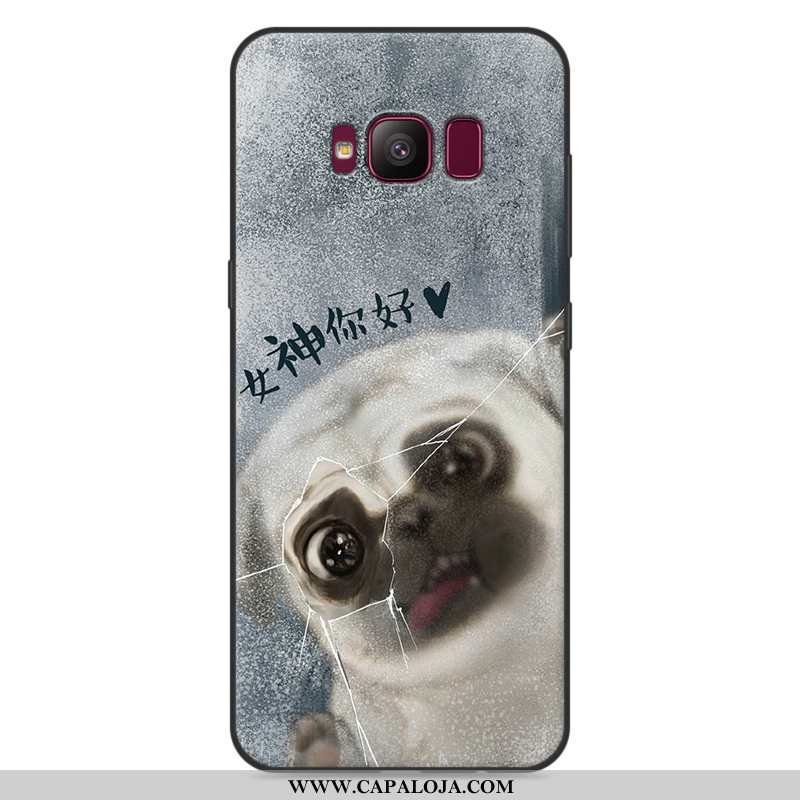 Capa Samsung Galaxy S8+ Desenho Animado Antiqueda Masculino Cinza, Capas Samsung Galaxy S8+ Tendenci