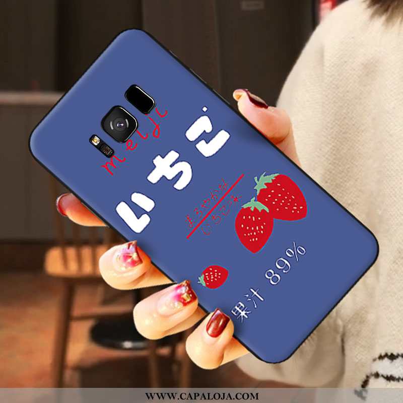 Capa Samsung Galaxy S8+ Desenho Animado Fosco Tampa Vermelha Rosa, Capas Samsung Galaxy S8+ Tendenci