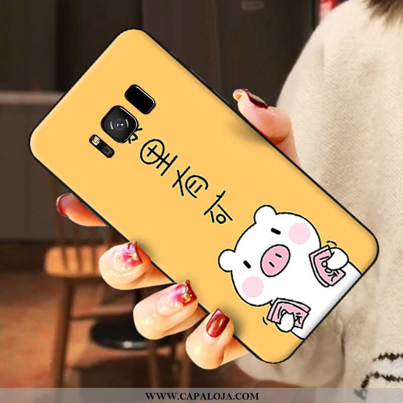 Capa Samsung Galaxy S8+ Desenho Animado Fosco Tampa Vermelha Rosa, Capas Samsung Galaxy S8+ Tendenci