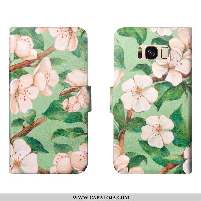 Capa Samsung Galaxy S8+ Floral Personalizado Soft Cases Verde, Capas Samsung Galaxy S8+ Couro Barata