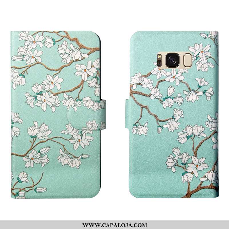 Capa Samsung Galaxy S8+ Floral Personalizado Soft Cases Verde, Capas Samsung Galaxy S8+ Couro Barata